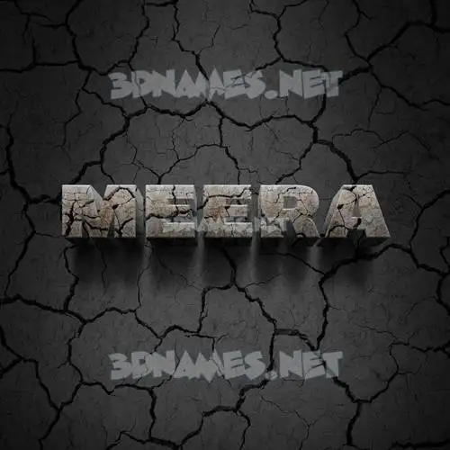 meera in Cracked Stone style - 3D name wallpaper meera in Cracked Stone style - 3D name wallpaper