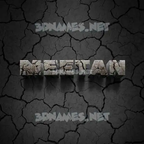 meetan in Cracked Stone style - 3D name wallpaper meetan in Cracked Stone style - 3D name wallpaper