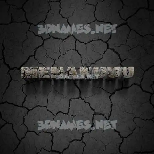 mehakuuu in Cracked Stone style - 3D name wallpaper mehakuuu in Cracked Stone style - 3D name wallpaper