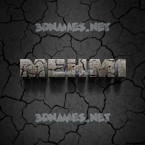 mehmi in Cracked Stone style - 3D name wallpaper mehmi in Cracked Stone style - 3D name wallpaper
