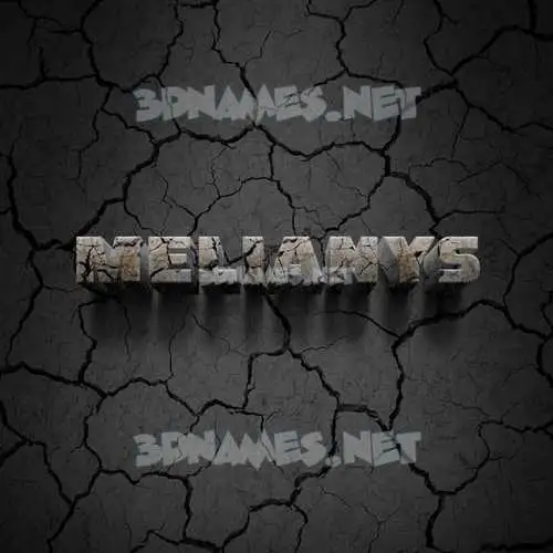 melianys in Cracked Stone style - 3D name wallpaper melianys in Cracked Stone style - 3D name wallpaper