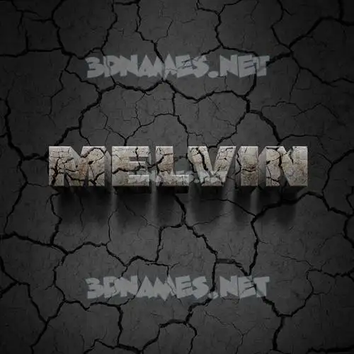 melvin in Cracked Stone style - 3D name wallpaper melvin in Cracked Stone style - 3D name wallpaper