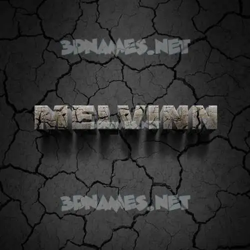 melvinn in Cracked Stone style - 3D name wallpaper melvinn in Cracked Stone style - 3D name wallpaper