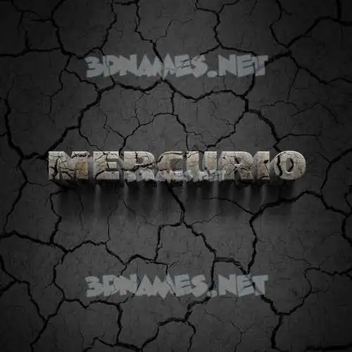 mercurio in Cracked Stone style - 3D name wallpaper mercurio in Cracked Stone style - 3D name wallpaper