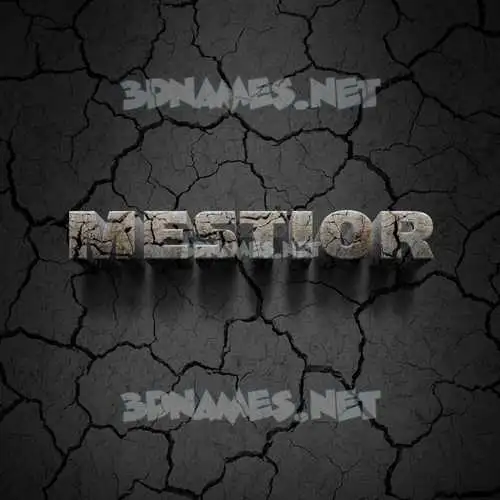 mestior in Cracked Stone style - 3D name wallpaper mestior in Cracked Stone style - 3D name wallpaper