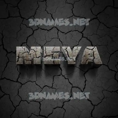 meya in Cracked Stone style - 3D name wallpaper meya in Cracked Stone style - 3D name wallpaper
