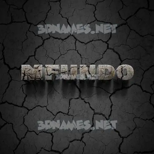 mfundo in Cracked Stone style - 3D name wallpaper mfundo in Cracked Stone style - 3D name wallpaper
