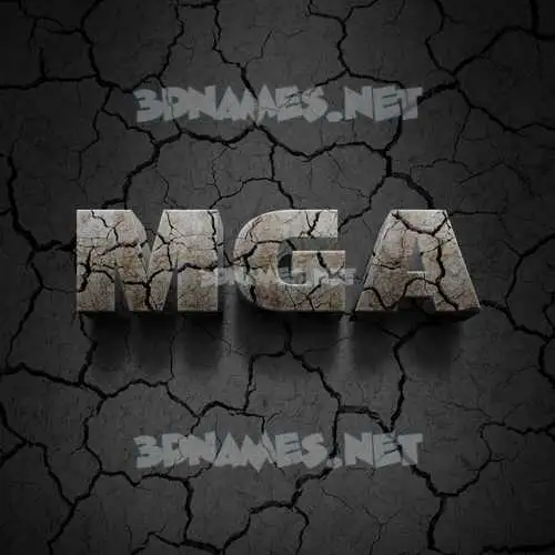 mga in Cracked Stone style - 3D name wallpaper mga in Cracked Stone style - 3D name wallpaper