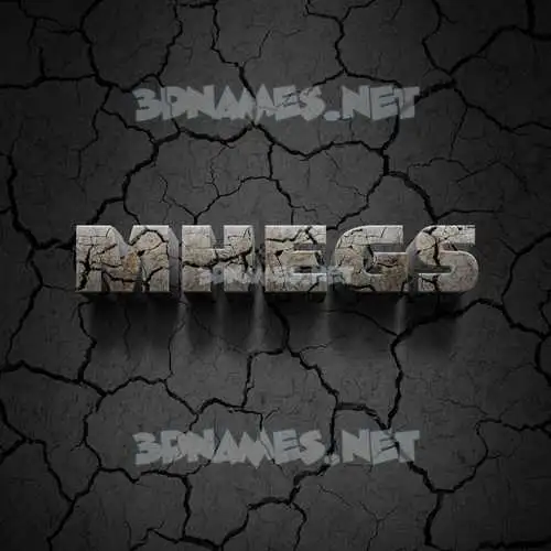 mhegs in Cracked Stone style - 3D name wallpaper mhegs in Cracked Stone style - 3D name wallpaper