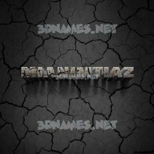 mianimtiaz in Cracked Stone style - 3D name wallpaper mianimtiaz in Cracked Stone style - 3D name wallpaper