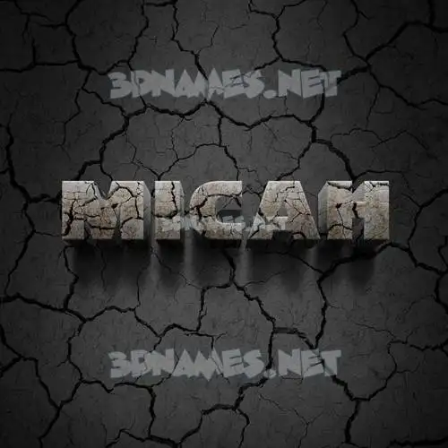 micah in Cracked Stone style - 3D name wallpaper micah in Cracked Stone style - 3D name wallpaper