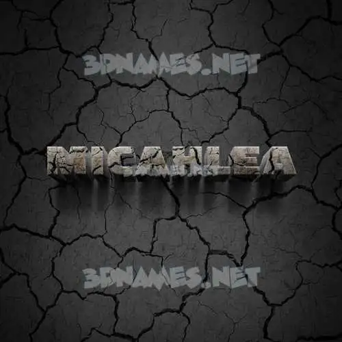 micahlea in Cracked Stone style - 3D name wallpaper micahlea in Cracked Stone style - 3D name wallpaper