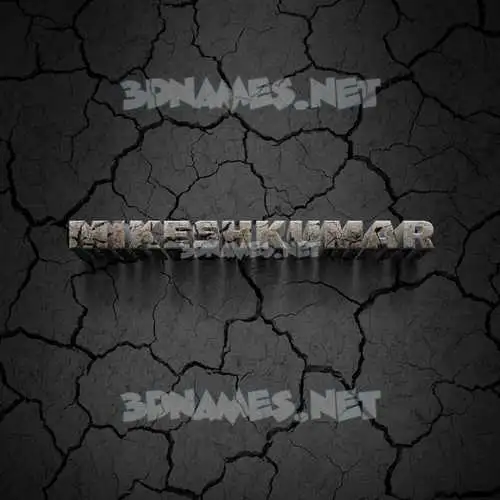 mikeshkumar in Cracked Stone style - 3D name wallpaper mikeshkumar in Cracked Stone style - 3D name wallpaper