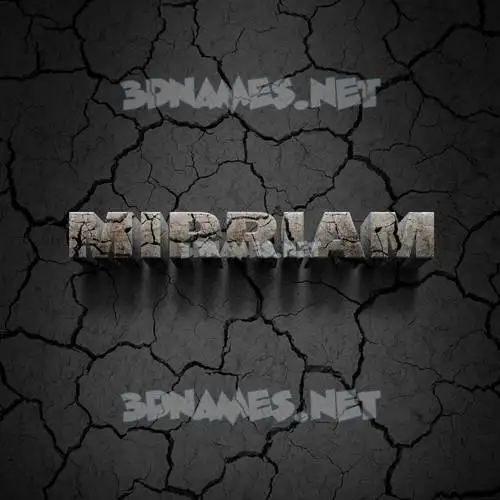 mirriam in Cracked Stone style - 3D name wallpaper mirriam in Cracked Stone style - 3D name wallpaper