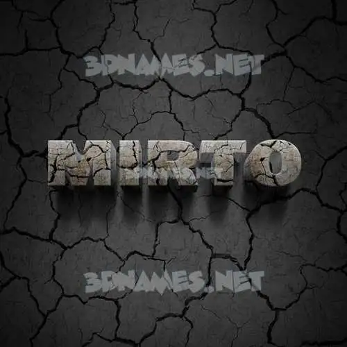 mirto in Cracked Stone style - 3D name wallpaper mirto in Cracked Stone style - 3D name wallpaper