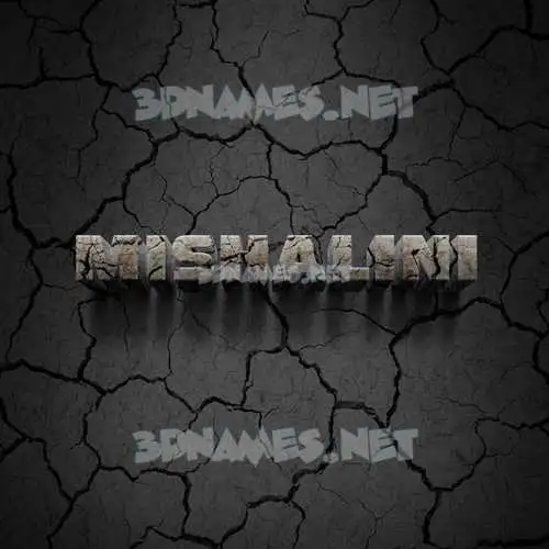 mishalini in Cracked Stone style - 3D name wallpaper mishalini in Cracked Stone style - 3D name wallpaper