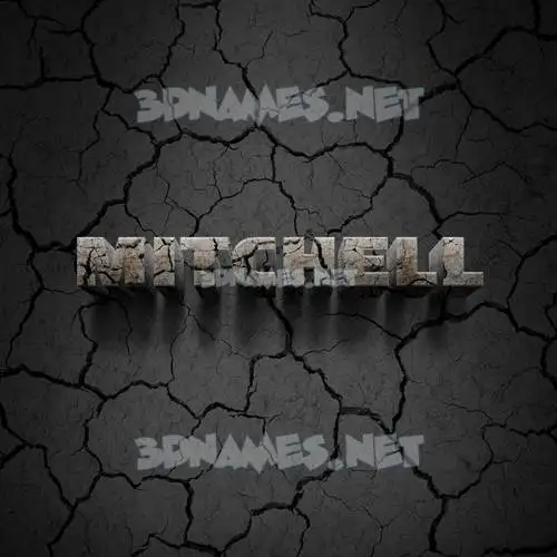 mitchell in Cracked Stone style - 3D name wallpaper mitchell in Cracked Stone style - 3D name wallpaper