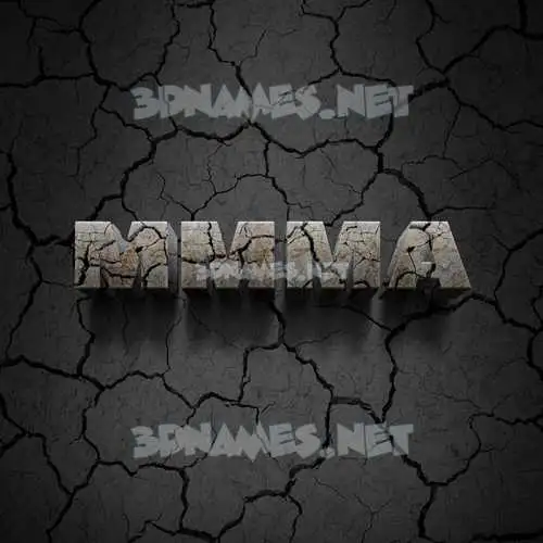 mmma in Cracked Stone style - 3D name wallpaper mmma in Cracked Stone style - 3D name wallpaper