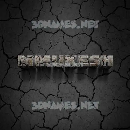 mmukesh in Cracked Stone style - 3D name wallpaper mmukesh in Cracked Stone style - 3D name wallpaper