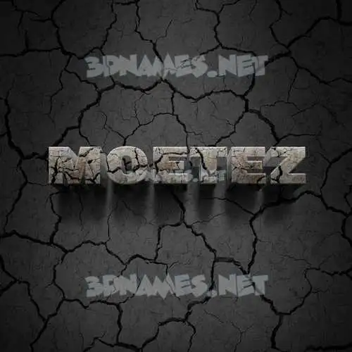 moetez in Cracked Stone style - 3D name wallpaper moetez in Cracked Stone style - 3D name wallpaper