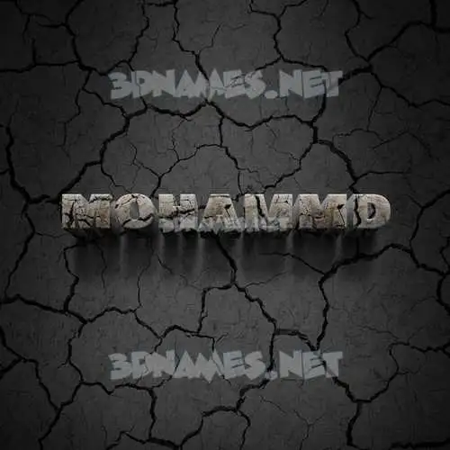 mohammd in Cracked Stone style - 3D name wallpaper mohammd in Cracked Stone style - 3D name wallpaper