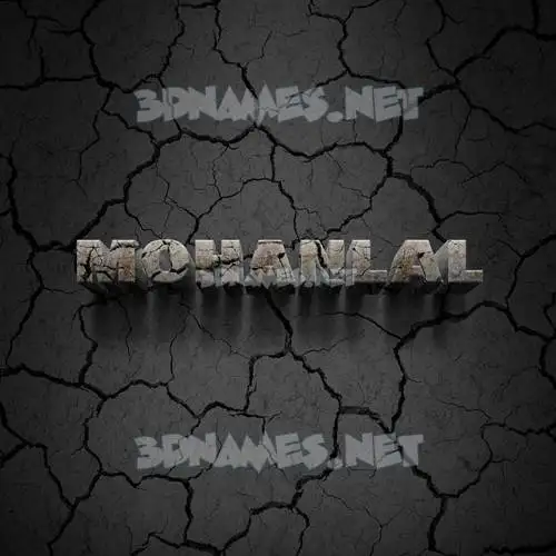 mohanlal in Cracked Stone style - 3D name wallpaper mohanlal in Cracked Stone style - 3D name wallpaper