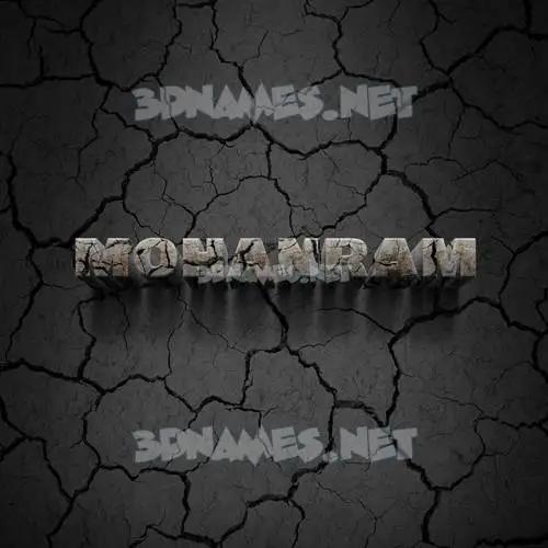 mohanram in Cracked Stone style - 3D name wallpaper mohanram in Cracked Stone style - 3D name wallpaper