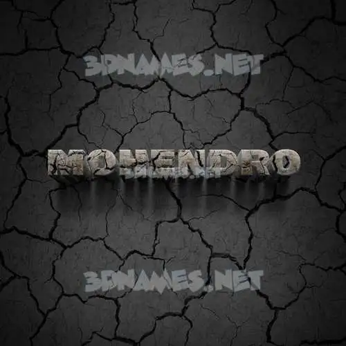 mohendro in Cracked Stone style - 3D name wallpaper mohendro in Cracked Stone style - 3D name wallpaper