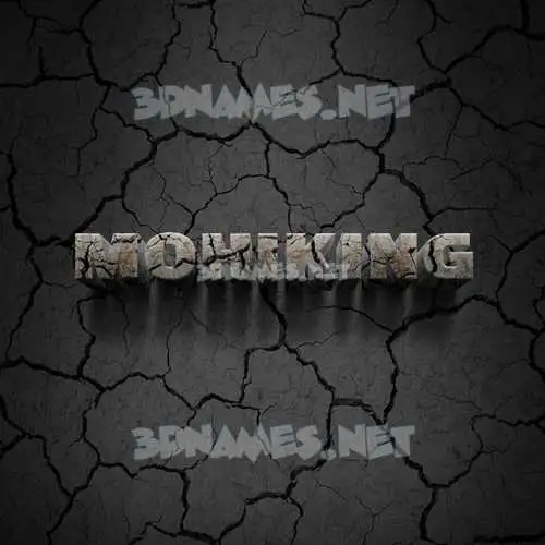 mohiking in Cracked Stone style - 3D name wallpaper mohiking in Cracked Stone style - 3D name wallpaper