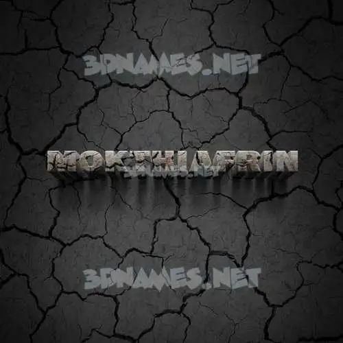 mokthiafrin in Cracked Stone style - 3D name wallpaper mokthiafrin in Cracked Stone style - 3D name wallpaper