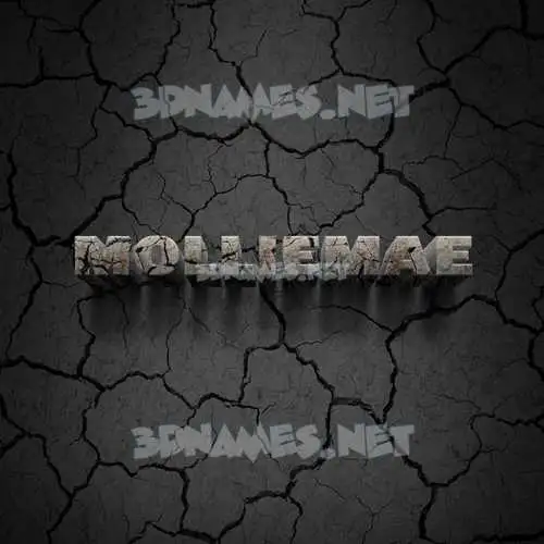 molliemae in Cracked Stone style - 3D name wallpaper molliemae in Cracked Stone style - 3D name wallpaper