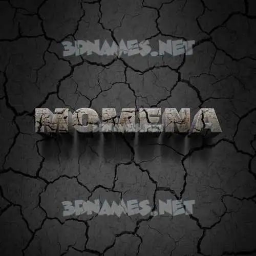 momena in Cracked Stone style - 3D name wallpaper momena in Cracked Stone style - 3D name wallpaper