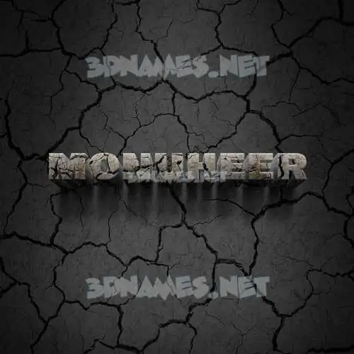 monuheer in Cracked Stone style - 3D name wallpaper monuheer in Cracked Stone style - 3D name wallpaper