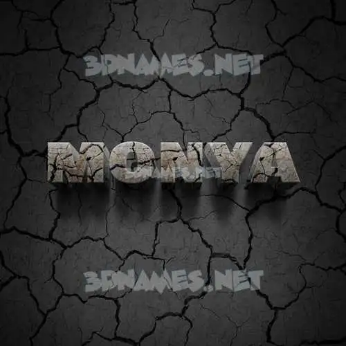 monya in Cracked Stone style - 3D name wallpaper monya in Cracked Stone style - 3D name wallpaper