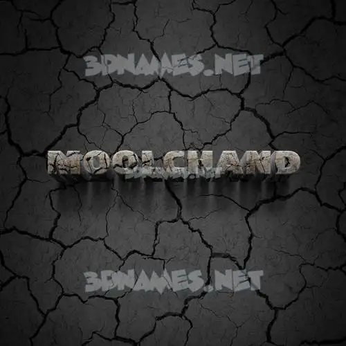 moolchand in Cracked Stone style - 3D name wallpaper