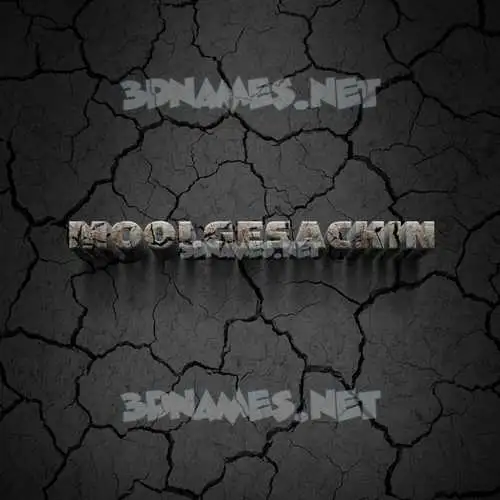moolgesachin in Cracked Stone style - 3D name wallpaper