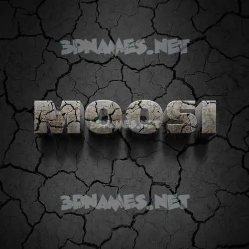moosi in Cracked Stone style - 3D name wallpaper moosi in Cracked Stone style - 3D name wallpaper