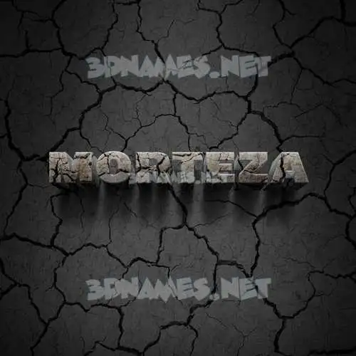 morteza in Cracked Stone style - 3D name wallpaper morteza in Cracked Stone style - 3D name wallpaper