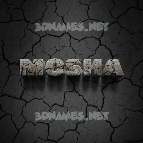 mosha in Cracked Stone style - 3D name wallpaper mosha in Cracked Stone style - 3D name wallpaper