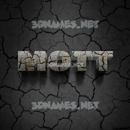 mott in Cracked Stone style - 3D name wallpaper mott in Cracked Stone style - 3D name wallpaper
