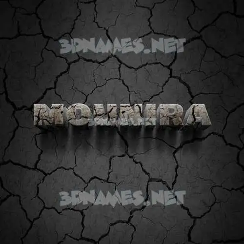mounira in Cracked Stone style - 3D name wallpaper mounira in Cracked Stone style - 3D name wallpaper