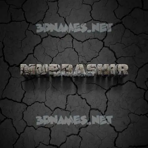 mubbashir in Cracked Stone style - 3D name wallpaper mubbashir in Cracked Stone style - 3D name wallpaper
