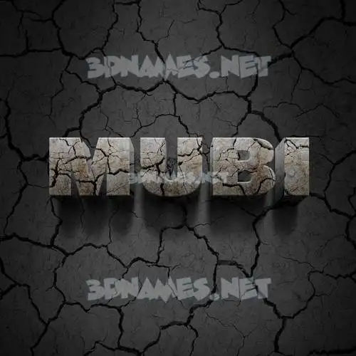 mubi in Cracked Stone style - 3D name wallpaper mubi in Cracked Stone style - 3D name wallpaper