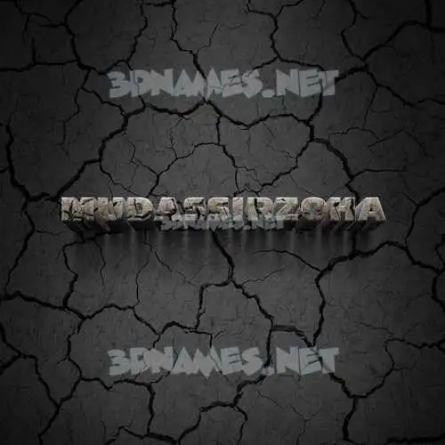 mudassirzoha in Cracked Stone style - 3D name wallpaper mudassirzoha in Cracked Stone style - 3D name wallpaper
