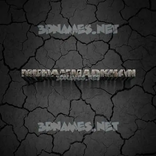 muhammadkhan in Cracked Stone style - 3D name wallpaper muhammadkhan in Cracked Stone style - 3D name wallpaper