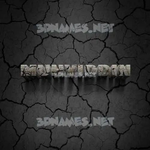 muhyiddin in Cracked Stone style - 3D name wallpaper muhyiddin in Cracked Stone style - 3D name wallpaper