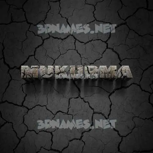 mukurma in Cracked Stone style - 3D name wallpaper mukurma in Cracked Stone style - 3D name wallpaper
