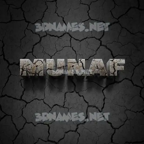 munaf in Cracked Stone style - 3D name wallpaper munaf in Cracked Stone style - 3D name wallpaper