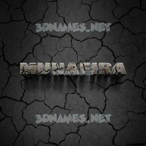 munafira in Cracked Stone style - 3D name wallpaper munafira in Cracked Stone style - 3D name wallpaper