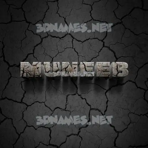 muneeb in Cracked Stone style - 3D name wallpaper muneeb in Cracked Stone style - 3D name wallpaper